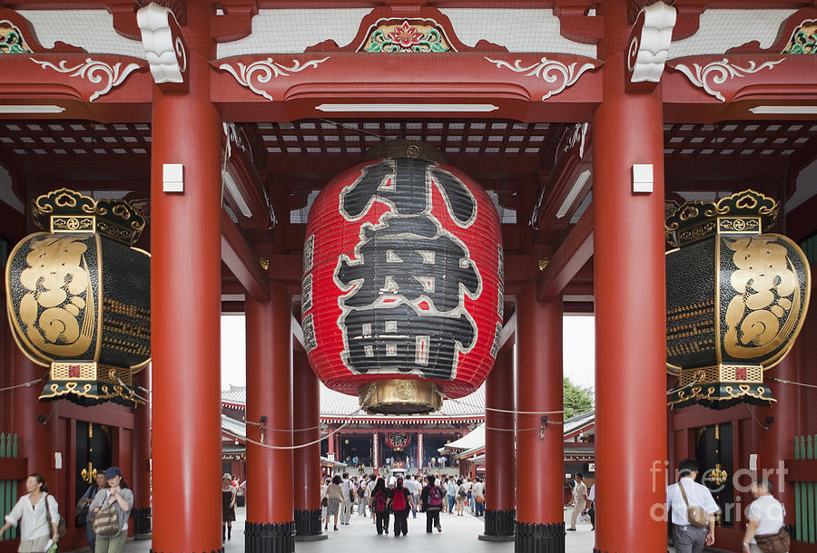 Entrance to Senso-Ji Temple Photograph by Bryan Mullennix