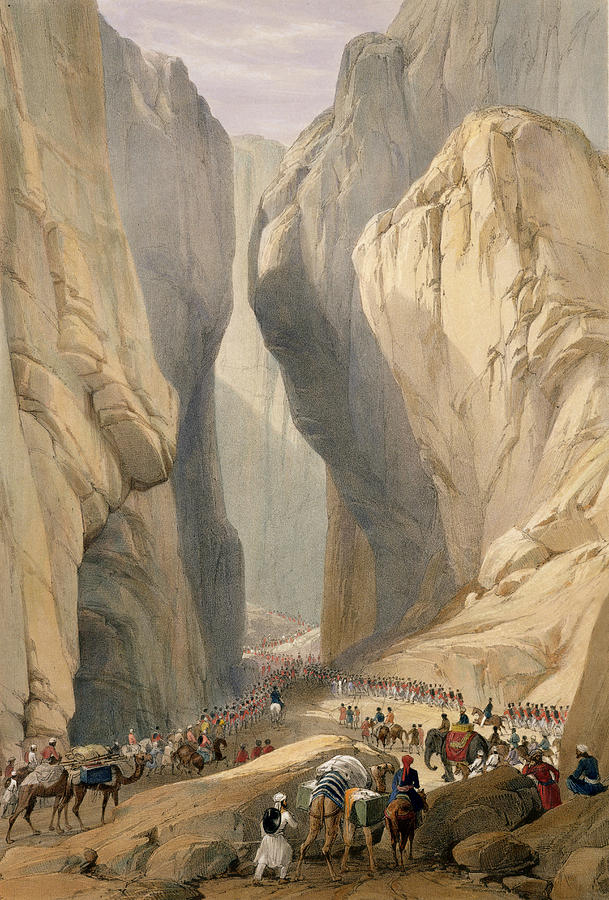 Entrance To The Bolan Pass From Dadur Drawing by James Atkinson Entrance To The Bolan Pass From Dadur Drawing by James Atkinson