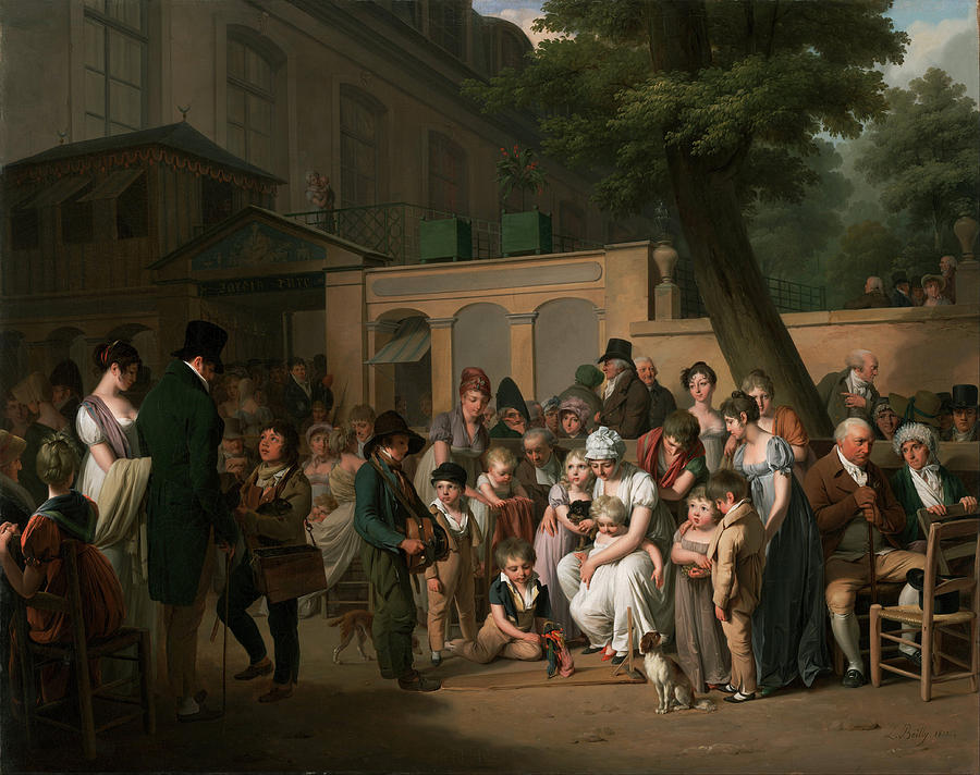 Entrance to the Jardin Turc Painting by Louis Leopold Boilly