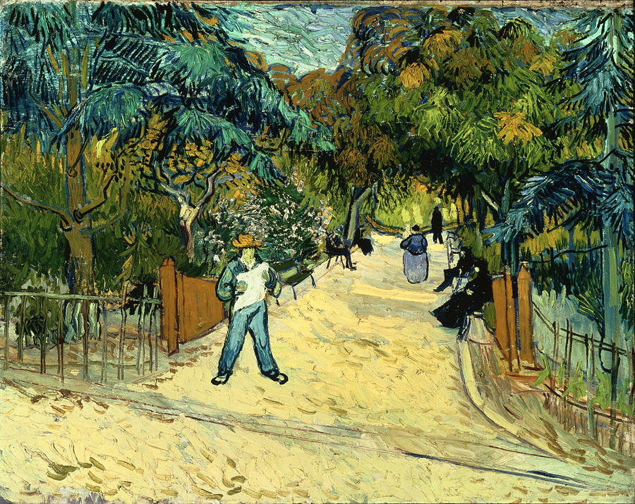 Entrance to the Public Gardens in Arle Painting by Vincent van Gogh