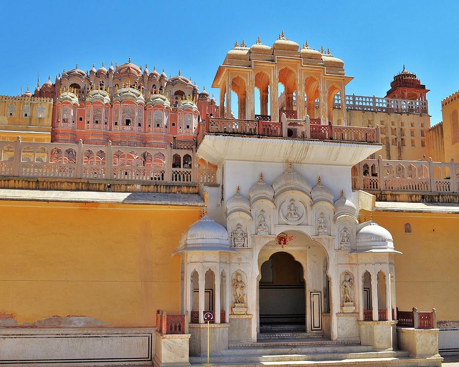 Entrance to the Women Palace - Jaipur India Photograph by Kim Bemis
