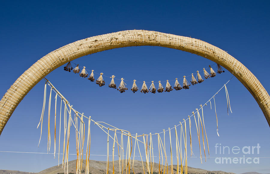 Entrance To Uros Family On Floating Photograph by Bill Bachmann