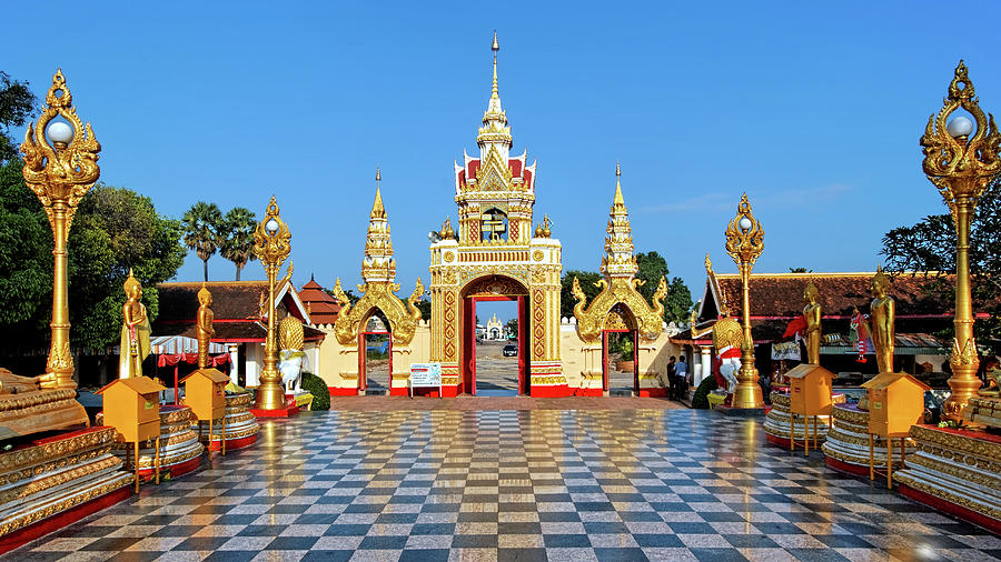 Entrance To Wat Phra That Phanom Photograph by Igor Prahin