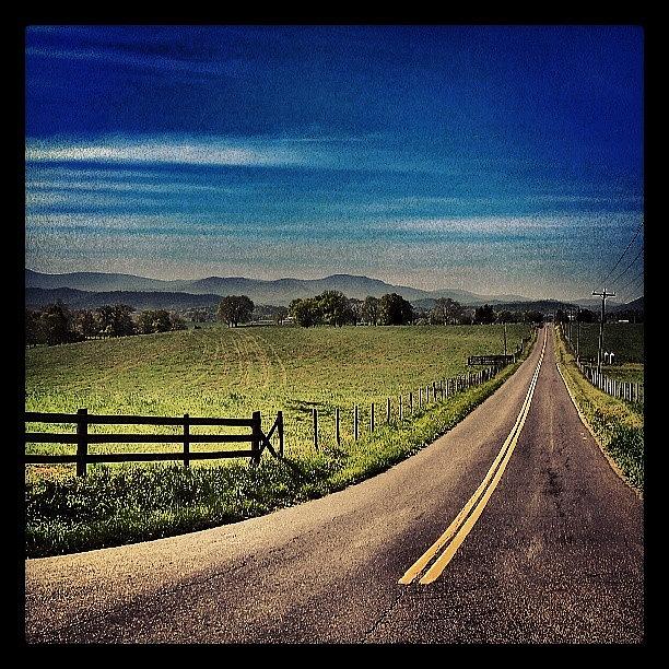 Mountain Photograph - Entry For #rsa_countryroad In #madison by Krazy Alice