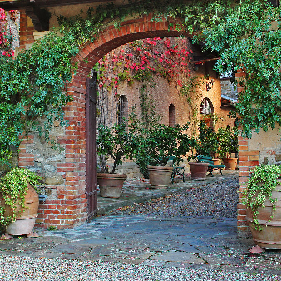 Entry to a Brunello Winery in Tuscany Photograph by Greg Matchick ...