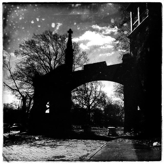 Newark Photograph - Entry To Abandoned Cemetery #newark by Mary Ann Reilly