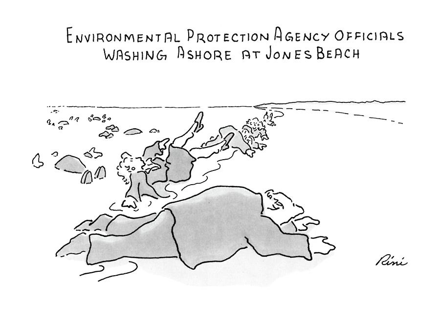 Environmental Prodection Agency Officials Washing Drawing by J.P. Rini Environmental Prodection Agency Officials Washing Drawing by J.P. Rini