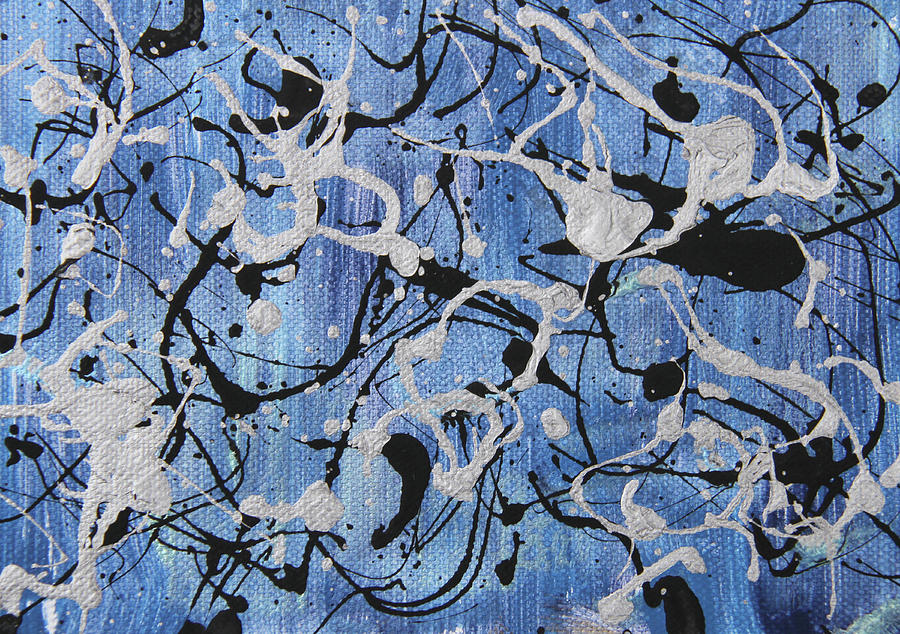 Enya Blue Painting by Laura Lane