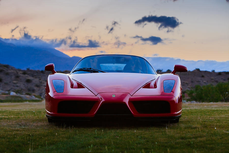 Enzo Ferrari Straight On Photograph by Scott Campbell