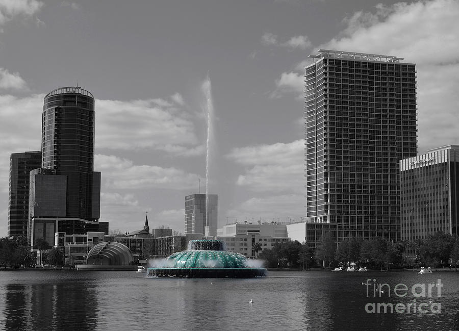 Orlando Photograph - Eola Fountain by Jerry Hart