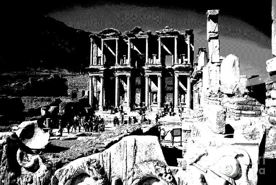 Ephesus - Celsus Library Photograph by Jacqueline M Lewis