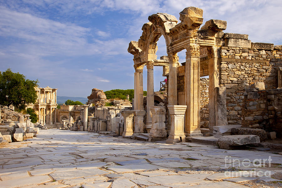 Ephesus Turkey- Street of Curetes Photograph by Brian Jannsen