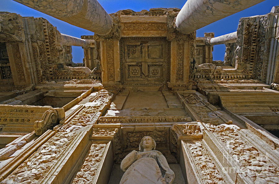 Ephesus Library Turkey Photograph by Craig Lovell