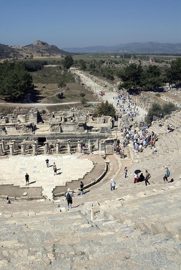 Ephesus Roman Theater Photograph by Theodore Clutter
