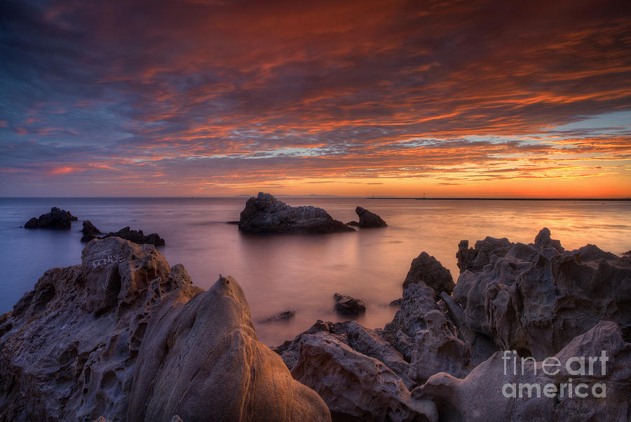 Sunset Photograph - Epic California Sunset by Marco Crupi