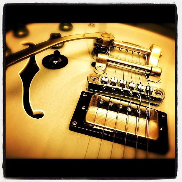 Jazz Photograph - #epiphone #gibson #gold #guitar #bigsby by Philopater Di carlo