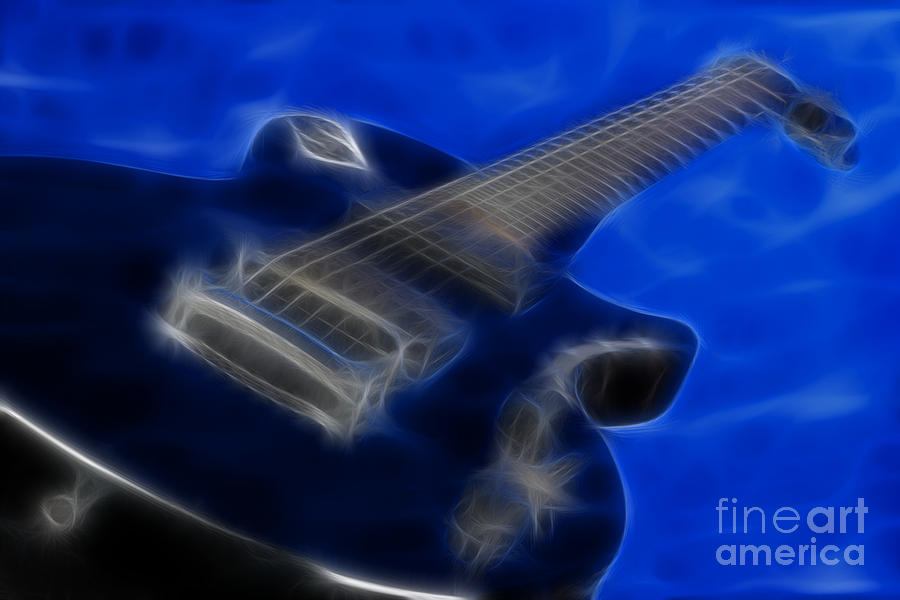 Music Photograph - Epiphone Special 2 Les Paul-9721-Fractal by Gary Gingrich Galleries