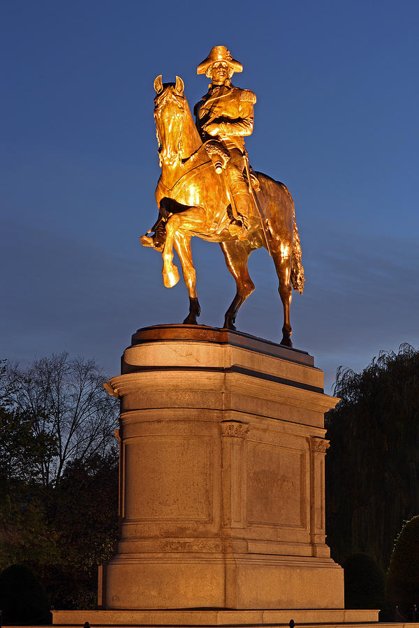 Equestrian Bronze Statue of George Washington Photograph by Juergen Roth