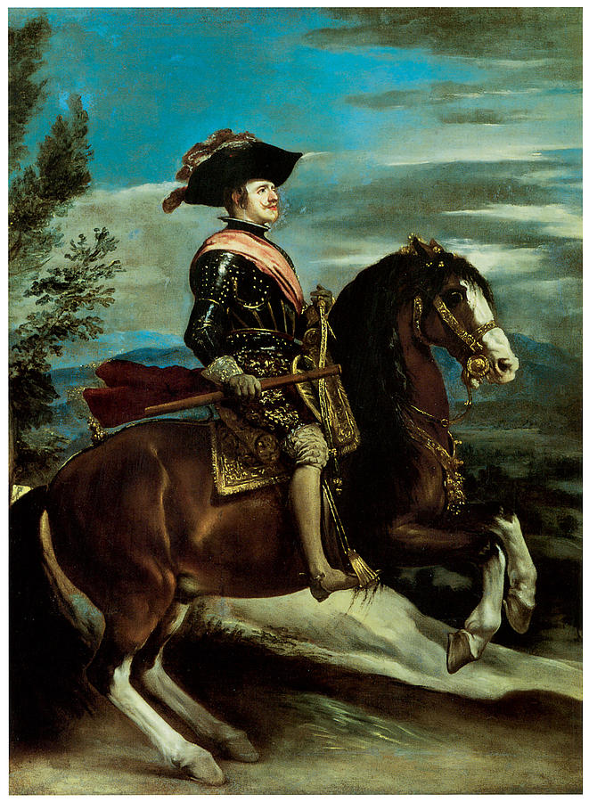 Diego Rodriguez De Silva Y Velazquez Painting - Equestrian Portriat of King Philip IV of Spain by Diego Rodriguez de Silva y Velazquez