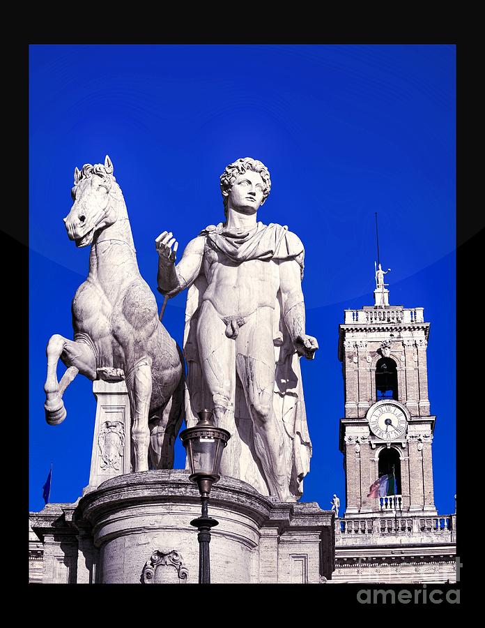 Michelangelo Photograph - Equestrian statue at Capitoline Hill by Stefano Senise