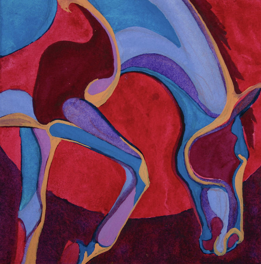 Equine Shapes IX Painting by Robyn Ryan - Fine Art America