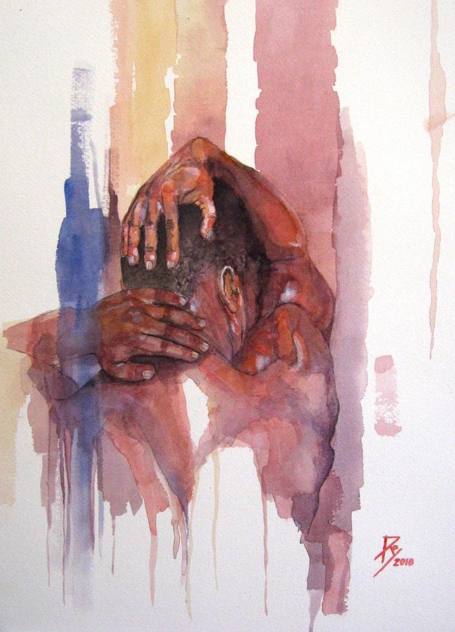 Erasto man of peace Painting by Ray Agius