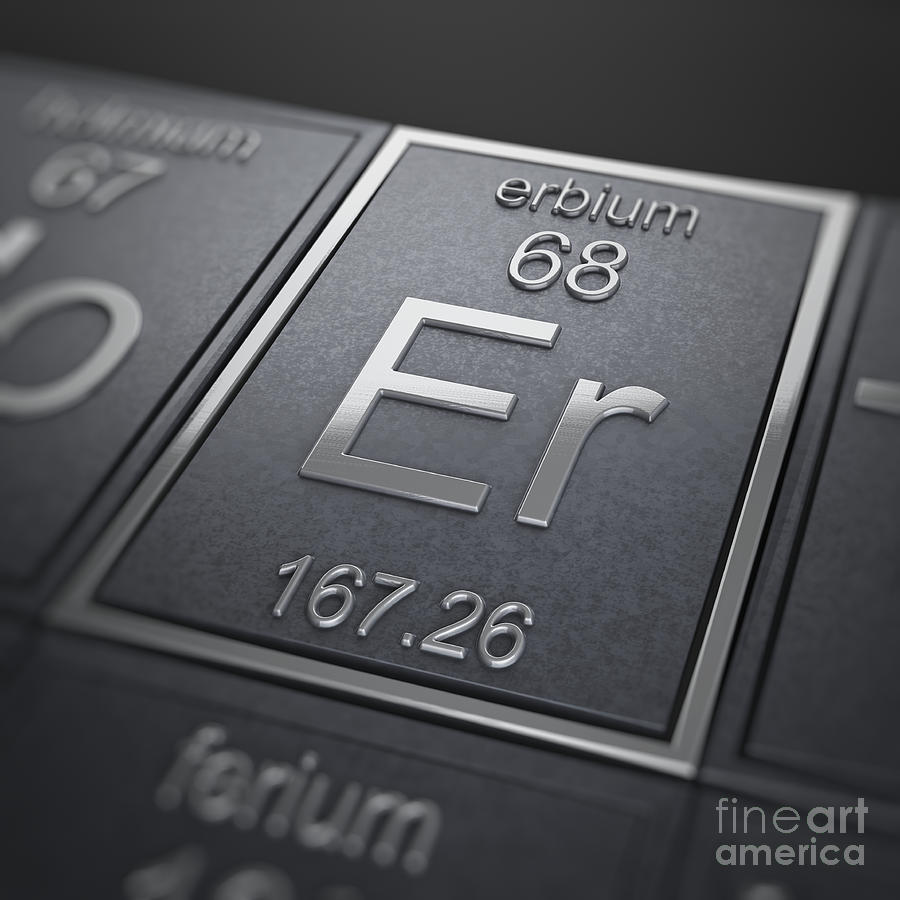 Erbium Photograph - Erbium Chemical Element by Science Picture Co