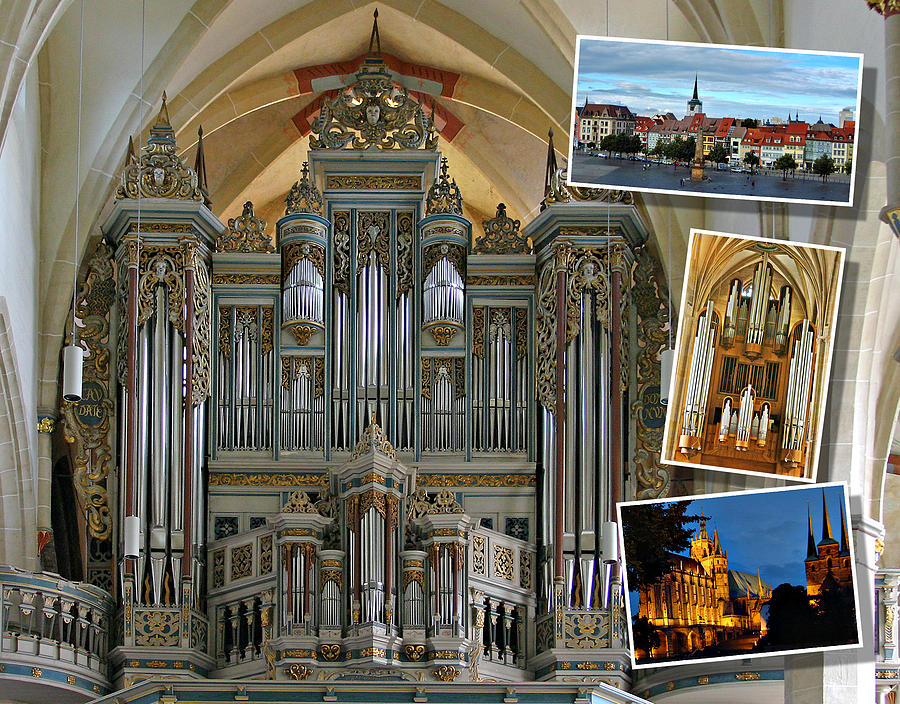 Music Photograph - Erfurt organ montage by Jenny Setchell