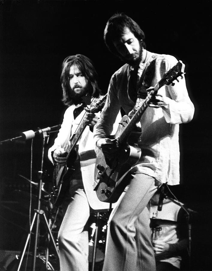 Eric Clapton Photograph - Eric Clapton and Pete Townshend  by Chris Walter