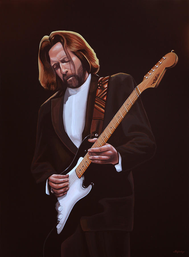 Eric Clapton Painting Painting by Paul Meijering