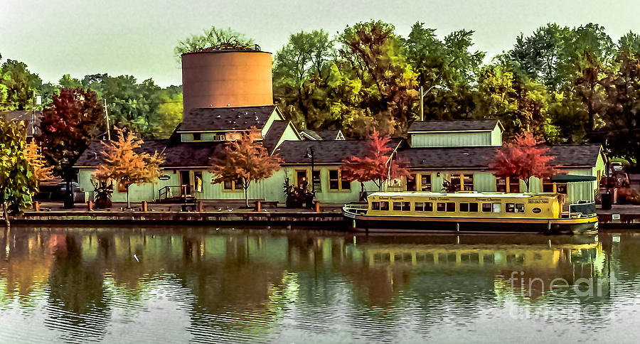 Fall Photograph - Erie Canal in the Fall by Ken Marsh