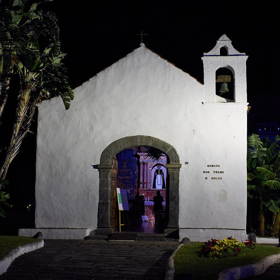 Ermita San Telmo. Puerto de la Cruz by night Photograph by Jouko Lehto