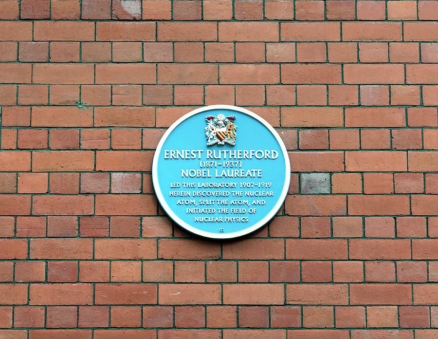 Ernest Rutherford Plaque Photograph by Martin Bond/science Photo Library
