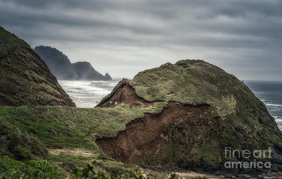 Eroded Hill On Oregon Coast 2 Photograph by Al Andersen
