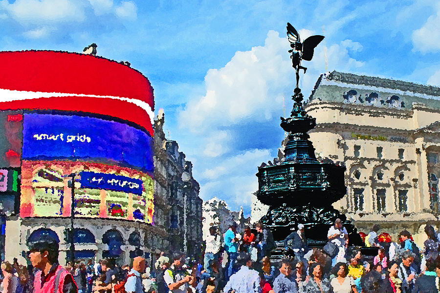 London Photograph - Eros Piccadilly Circus by Peter Allen