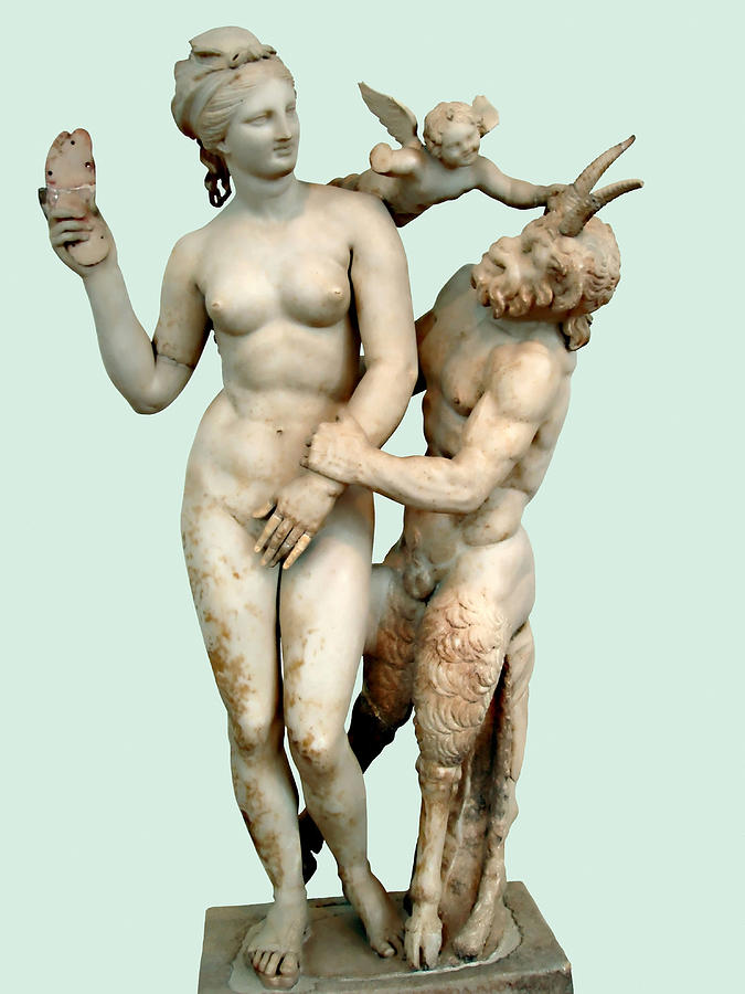 Aphrodite, Pan and Eros Photograph by Ellen Henneke