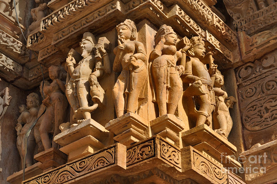 Erotic Human Sculptures at Vishvanatha Temple Western temples of Khajuraho Madhya  Pradesh India Photograph by Rudra Narayan Mitra - Pixels