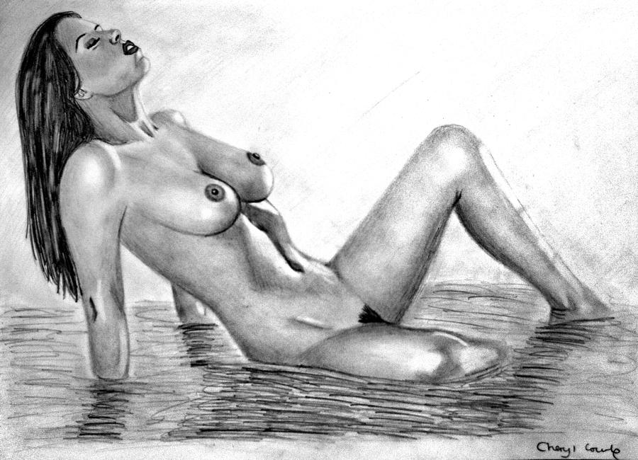 Erotic Nude Female Drawing By Cheryl Court