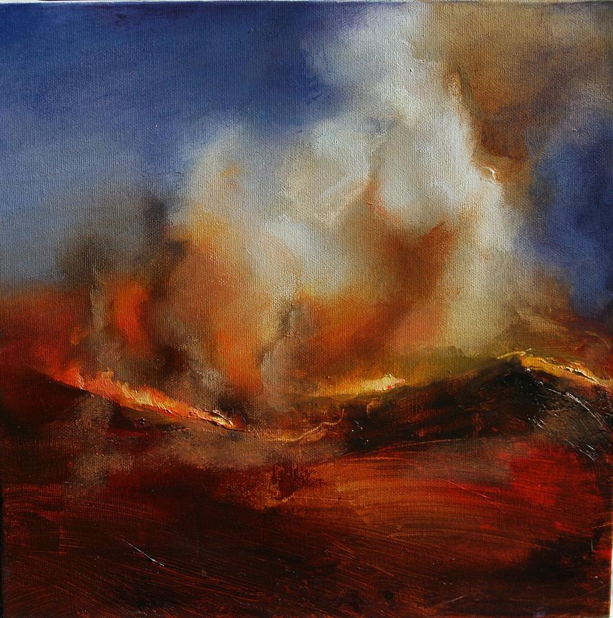 Landscape Painting - Eruption by Lissa Bockrath