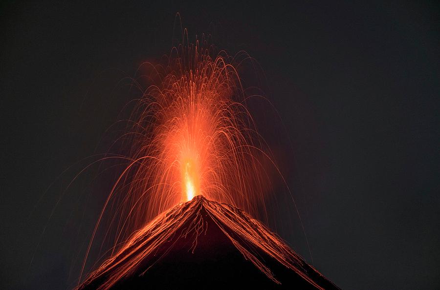 Eruption Of Fuego Volcano Photograph by Martin Rietze/science Photo ...