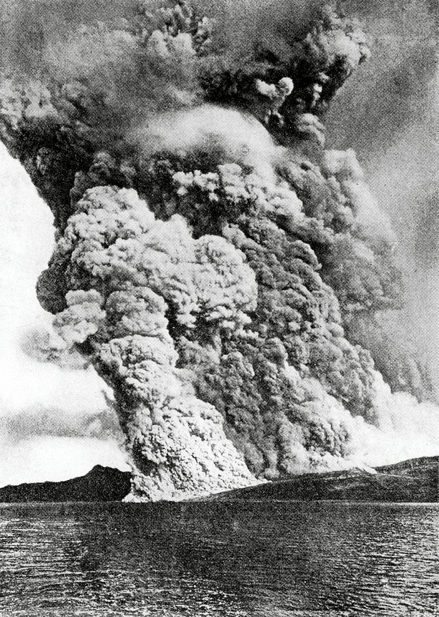 Eruption Of Mount Pelee Photograph by Royal Astronomical Society ...