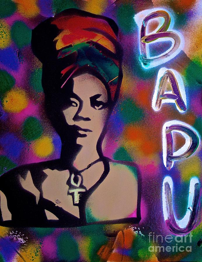 Erykah Badu 2014 Painting by Tony B Conscious