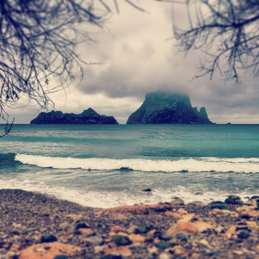 Es Vedra Islet From Cala D´hort Beach Photograph by Rachel Carbonell