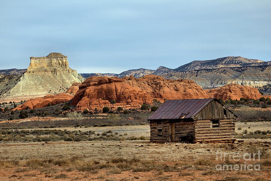 Escalante  Log Cabin Photograph by Roxie Crouch