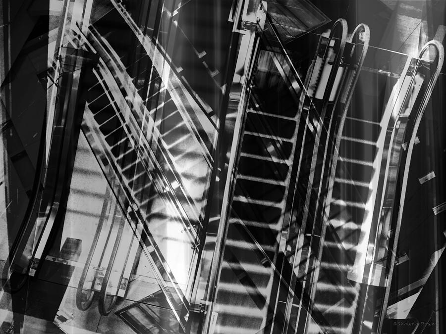 Escalators Photograph by Shawna Rowe