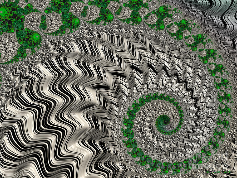 Escher with a Twist of Lime Digital Art by Jon Munson II