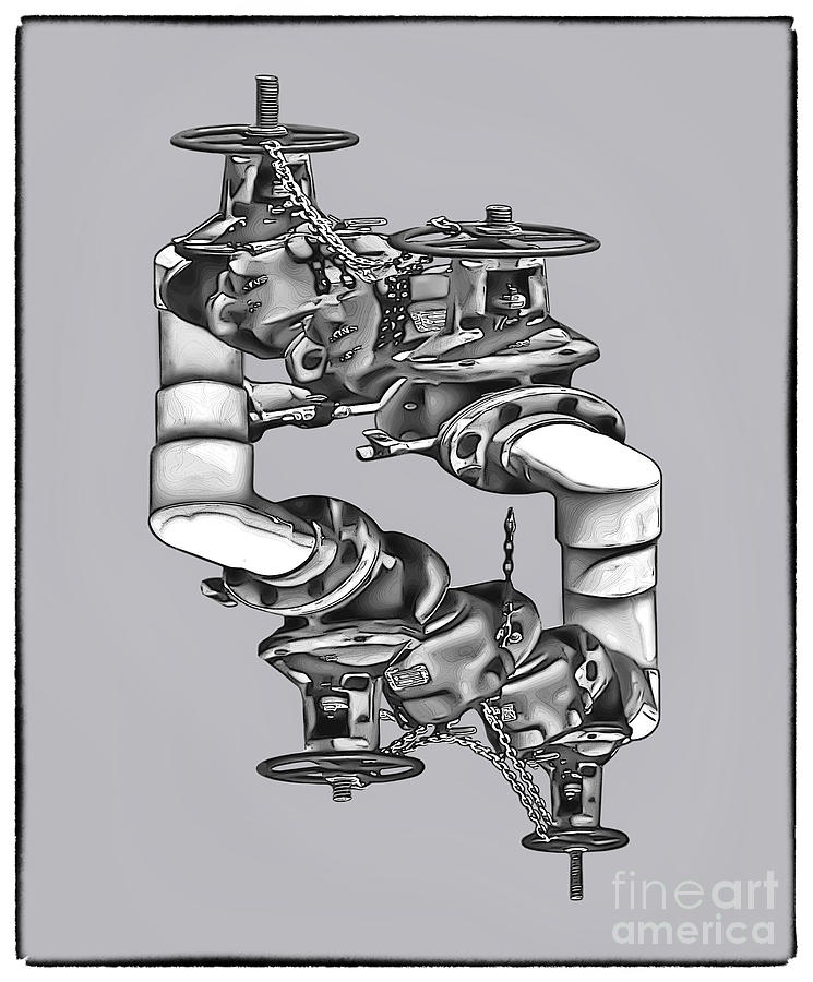 Escher-like Plumbing Photograph by Walt Foegelle