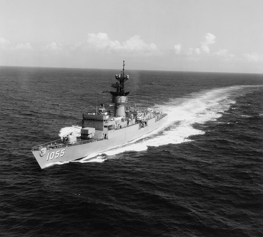 Escort Ship Uss Hepburn Operating Photograph by Stocktrek Images