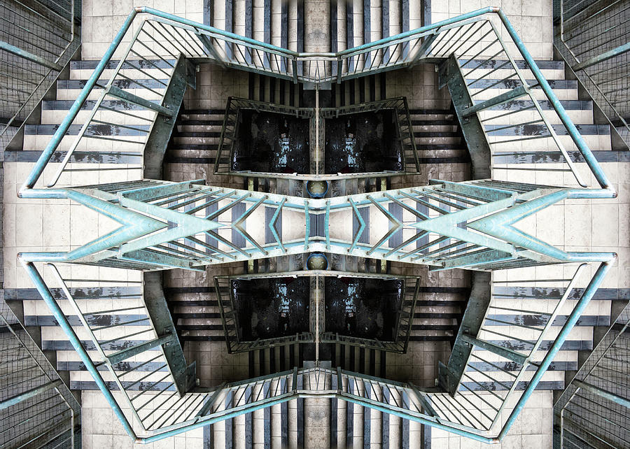 Architecture Photograph - Eshcer Stairwell 2, 2014 by Ant Smith