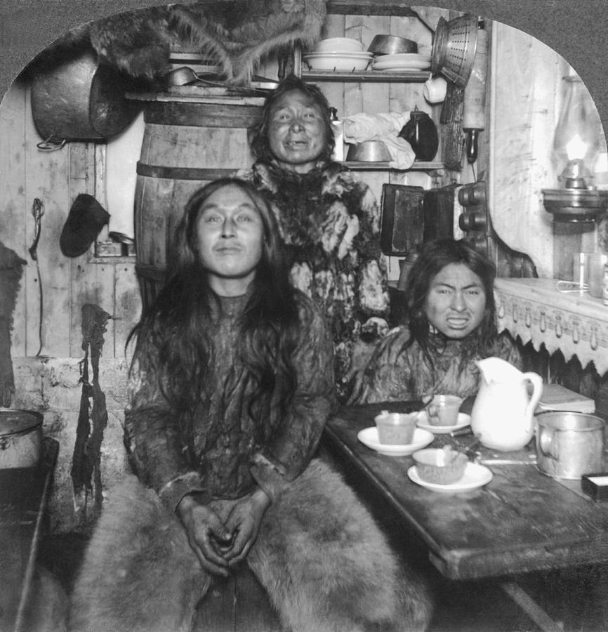 Eskimo Family Portrait Photograph by Underwood Archives